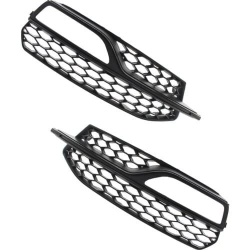 2 Pieces Front Fog Light Grilles for Audi A3 S-Line 14-16, Easy Install