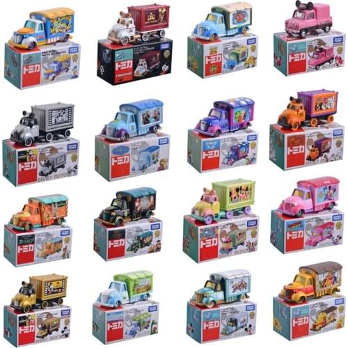TAKARA TOMY Cars Disney Pixar Toy Story Mickey Mouse Frozen 1:64 Diecast Metal Mini Truck Car Model Toys For Boys Girls Gifts
