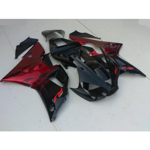 Top-rated Motorcycle Fairing kit for YAMAHA YZFR1 00 01 YZF R1 YZF1000 2000 2001 ABS Red gloss black Fairings set+Gifts YB18