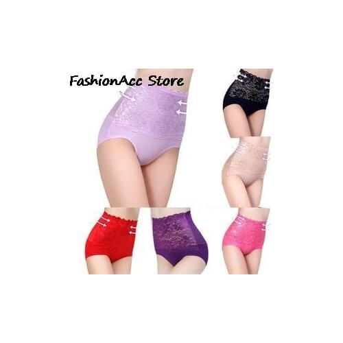 High Waist Body Shaper Hip Women Panties Sexy Lace Flower Panties Women Underwear 6 Colors Women Intimates Briefs