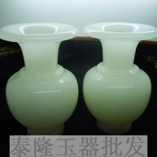 Dan Baiyu natural jade vase carved jade ornaments Afghanistan wholesale home decorations wholesale direct money