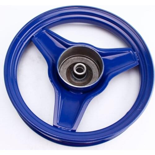 Motorcycle Rear Rim Wheel Replacement for Yamaha PY50 PW50 (Blue)