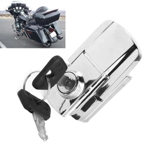 Motorcycle Rear Trunk Lock Anti-Theft with 2 Keys Modification Accessories Fit for Big Sheep