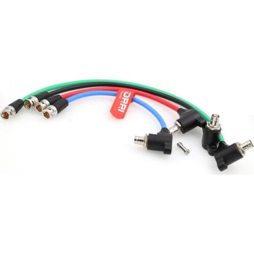 12G 6G SDI Video Cable Overvoltage protect Isolator BNC male to Right angle BNC female