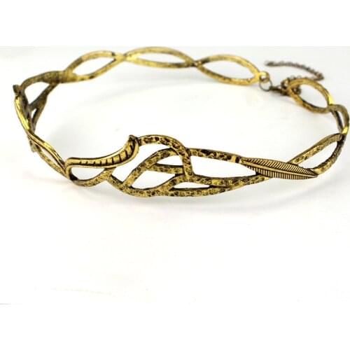 Women Princess Hair Accessories Arwen Evenstar Crown Bridal Hairbands Headbands Retro Jewelry Wedding Hair Decoration