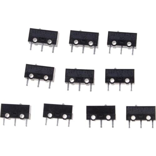 10Pcs/lot Micro Switch D2FC-F-7N Micro Switch For Mouse Replacement Substitute Tested