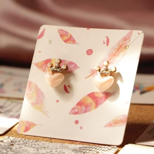 100 Pieces/Lot Jewelry Packaging & Display Card Brooch Earrings Hairpin Jewelry Display Price Tags DIY Handmade Packaging