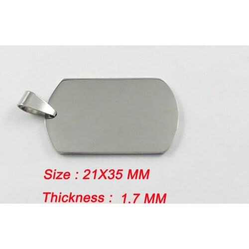 1000pcs/lot Personalized Stainless Steel Dog Pet Tag,Free Shipping Military Dog Tag Pendant Charm 3 Sizes