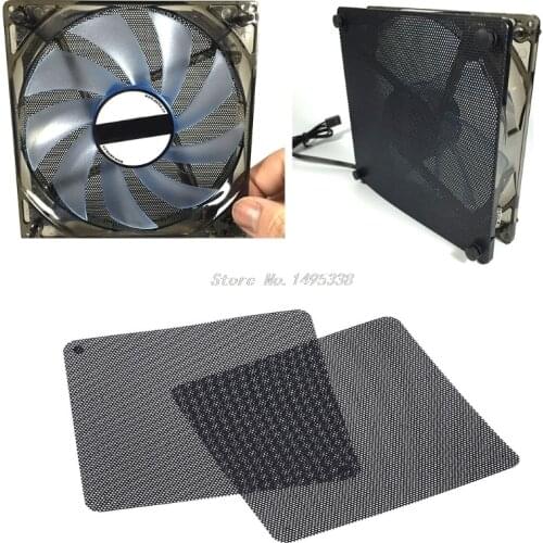 2pcs 12cm Dust Proof Net Computer Case Fan Cooler Filter Dustproof Mesh Cuttable Dropship