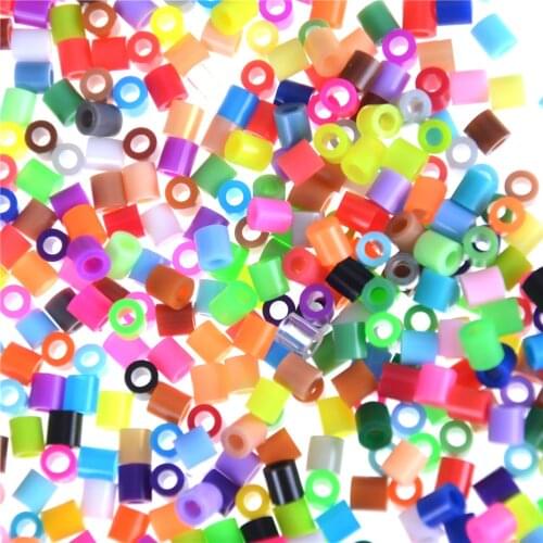 300/1000pcs EVA 5mm Beads Toy DIY Mini Beads Set Creative Educational Beads 3D Puzzle Toys For Children