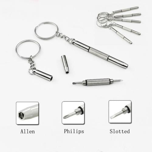 5pcs Pocket Mini Multifunctional Triple Phillips Allen Slotted For Repairing