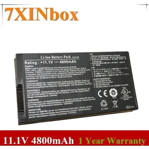 7XINbox 11.1V 4800mAh A32-A8 Lpatop Battery For ASUS A8G A8 A8A A8M A8F A8J A8JC A8JA A8JM A8000 X81S Z99 F8SV F8V X80L
