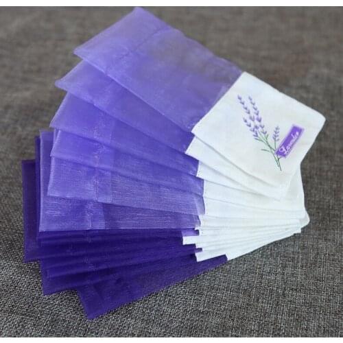 Purple Cotton Organza Lavender Sachet Bag DIY Dried Flower Package Bag Wedding Party Gift Wrap WB2067