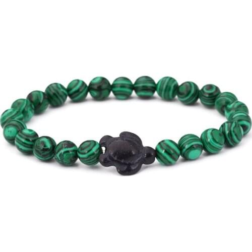 HYHONEY Couple jewelry Charm bracelets for women 8mm Beads Elasticity Bracelet men gifts pulseras