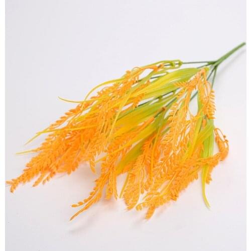 Artificial Fower Real Wheat Plastic Flower Natural Dried Fake Flowers For Wedding Party Decoration Home Simulation Wheat Bouquet