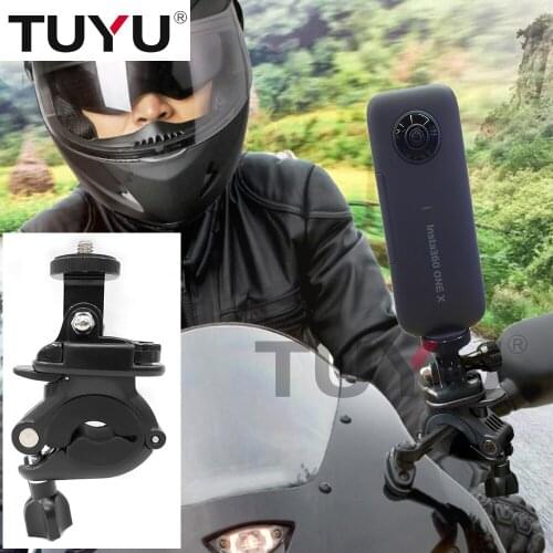 TUYU Motorcycle rearview mirror rod mounting bracket for Insta360 One X/One X Panoramic camera Accessories