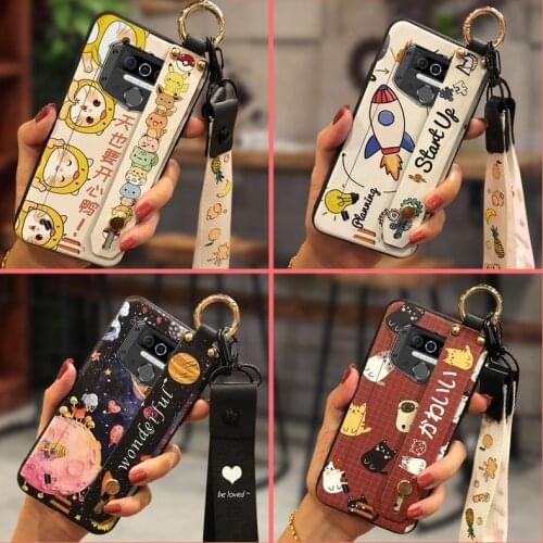 Wrist Strap Wristband Phone Case For Oukitel WP5/WP5 Pro For Woman Kickstand Dirt-resistant