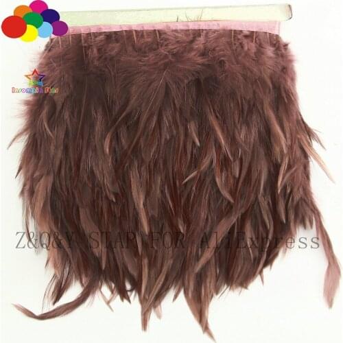 Natural White Feather 4-6 Inch Coffee Dyeing DIY Craft Accessories Clothing Accessories Feather