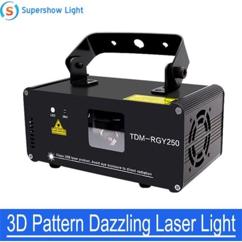Professional DJ Laser Show 3D Three-Dimensional Pattern Dazzling Laser Light Stage Effect Lighting for Disco Party Show