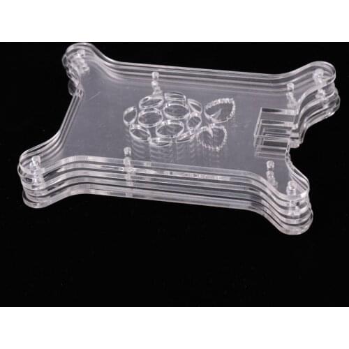 Transparent Acrylic Case 5 Layer Enclosure For Raspberry Pi 2/3 Model B / B