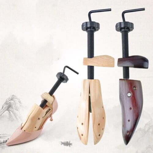 Dropshipping 1pcs 2-Way Wooden Shoe Tree For Men and Women Shoes Expander djustable Shoe Stretcher Shaper Rack Sawol