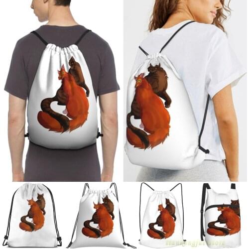 Men Sackpack Strap Bags Bramblesquirrel Women Purpose Drawstring Backpacks Outdoor Travel Backpacks For Gym Training Fitness Bag
