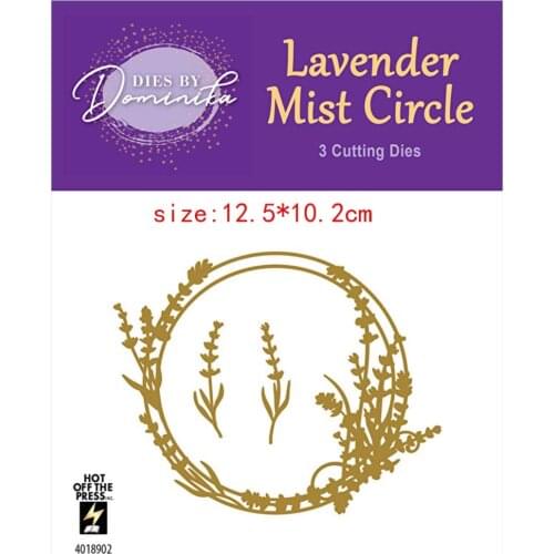 Sirius Lavender round background New Metal Cutting Dies Scrapbooking Template Cutting Molds for DIY Card Crafts Handmade die