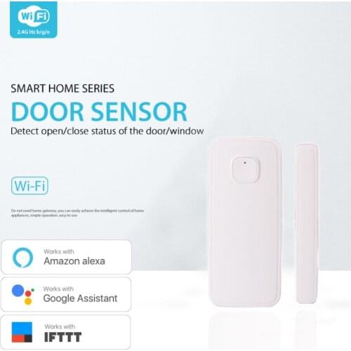 Tuya Smart Wifi Door Window Sensor Door Open/Closed Alarm Detectors Magnetic Switch Window Sensor Work With Alexa Google Home