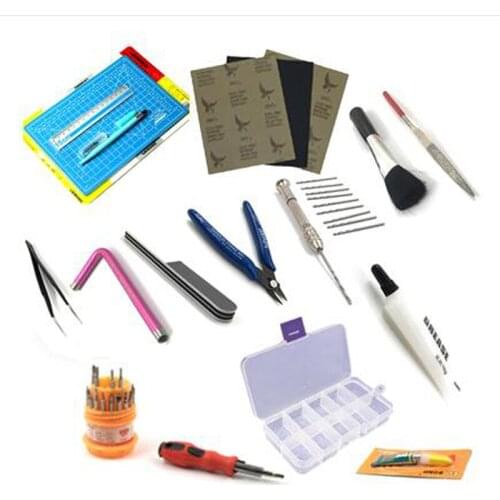 Tamiya Mini 4WD Car Tool Modification Tools Stainless Steel Screwdriver/L-type Nut Sleeve/Drill/Cutting Plier