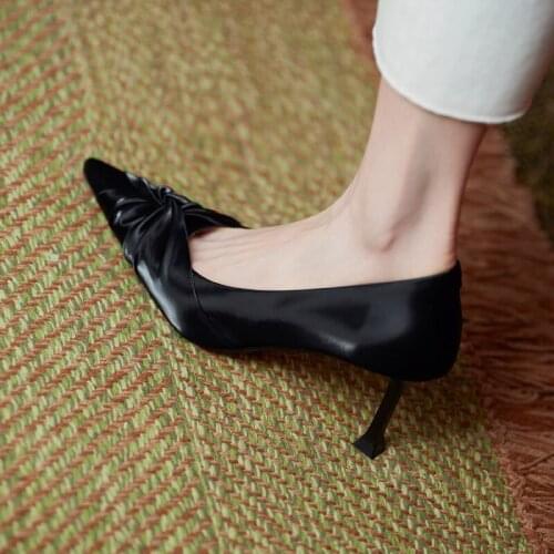 Dovereiss Fashion Womens Shoes summer new white Elegant Slip on Cowhide Pumps sexy Office lady Party shoes 33-50