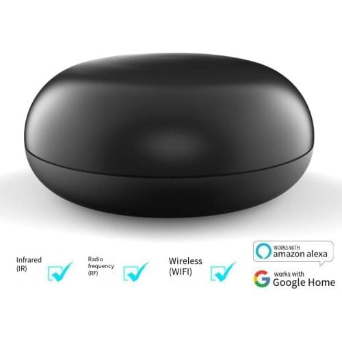 TUYA Smart Home Wifi To Ir Rf Remote Control Support Learning RF 433mhz Wireless Infrared Remote Control Compatible Alexa Google