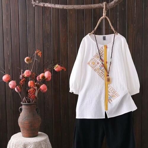 Plus size short sleeve cotton embroidery women loose tshirts 2021 new summer casual ladies O-neck t shirts female tops