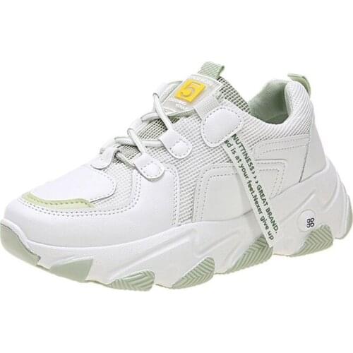 HOT 2021 New Women Sneakers Walking Lady Sneakers Sport Shoes Thick Bottom Chunky Size 35-40