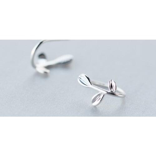 MloveAcc New Style Fashion 925 Sterling Silver Earring Leaves Earrings for Women Girl Pendientes Brincos Fashion Jewelry