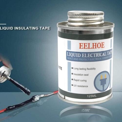 125ml Liquid Insulating Electrical Tape Insulating Electronic Sealant Fixed High Temperature Resistant Sealing Glue Super Glue