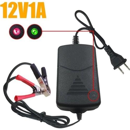 12v 1000ma Full Automatic Car Battery Charger Car Battery Maintainer Charger For Auto Motorcycle Lead-acid Batteries Charging