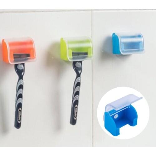 Shaver Toothbrush Holder Bathroom Wall Sucker Suction Cup Hook Razor Washroom Vacuum Suction Holder Rack Supplies