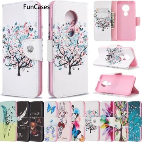 Sun Flower PU Leather Flip Wallet Phone Shell For accesorios Nokia 6.2 Capa Transparent Bag sFor Nokia armor 7.2 Heavy Cases