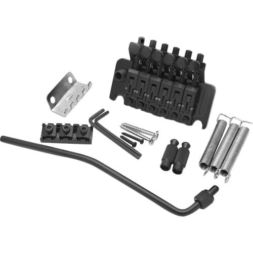 Electric Guitar Tremolo Bridge Systems with Logo Double Locking Edge with Whammy Bar