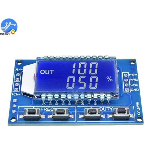 Signal Generator module PWM Pulse Frequency Duty Cycle Adjustable Module LCD Display 1Hz-150Khz PWM Board Modules