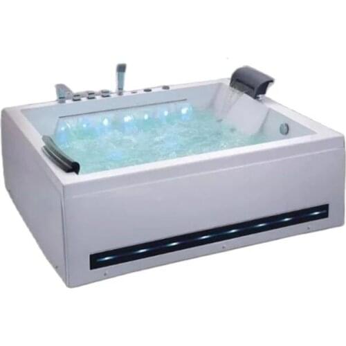 Deep bath home adult independent type acrylic bathroom tub bubble bath small family bubble massage bath crock