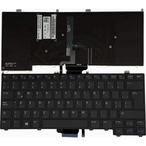 New Laptop keyboard LA Latin Spanish for DELL E7440 E7420 E7240 PK130VN1B21 NSK-LD0BC 1E 9ZN9ULN00154K00A1ZVB Backlit black