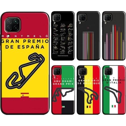 Minimalist F1 Circuit Case For Huawei Mate 20 Pro P Smart Z 2019 2021 Cover For Huawei P20 P30 P40 Lite Fundas