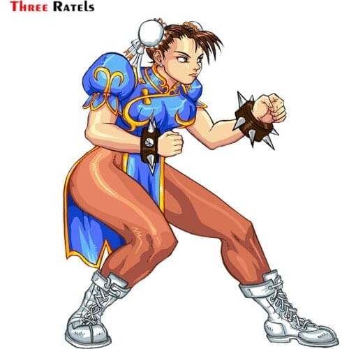 Three Ratels F22 Chun Li fighter for passat b5 car motorcycle computer sticker wrestle wallpaper auto decoration pvc decals