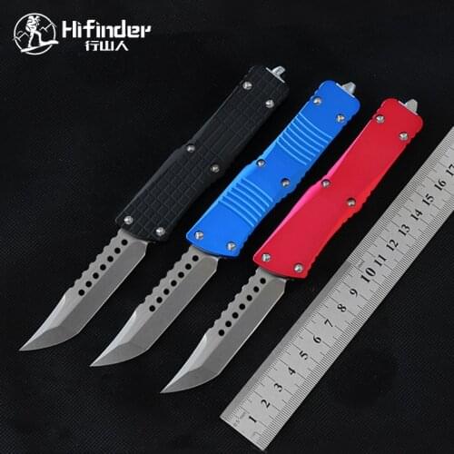 Hifinder hunting knife tactical combat knife 59HRC D2 stone washing knife outdoor camping survival EDC pocket knife, mini tool