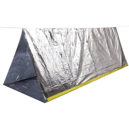 Outdoor Emergency Tent Reusable Waterproof Rescue Tent Outdoor Survival Hiking Camping