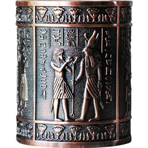 Pen Stand Knight Office Desk Metal Pen Organizer Holder Classic Retro Ornaments Creative Gifts R976