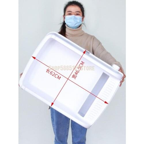 Semi Automatic Cat Litter Basin, Splash Proof, Semi Closed Drawer Deodorant, Extra Large Cat Toilet, Cat Excrement Basin, Cat Li