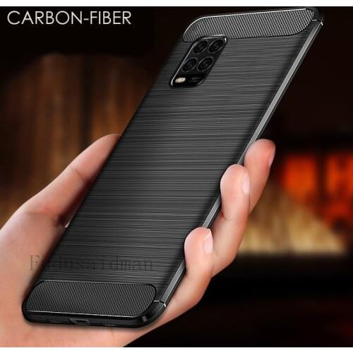 Rugged Anti-Shock Case For XIAOMI MI 10 10T Note 10 Pro A2 A3 9 Lite 9T 8 Lite Poco F2 Pro X3 NFC M3 Soft Bumper Fiber Cover