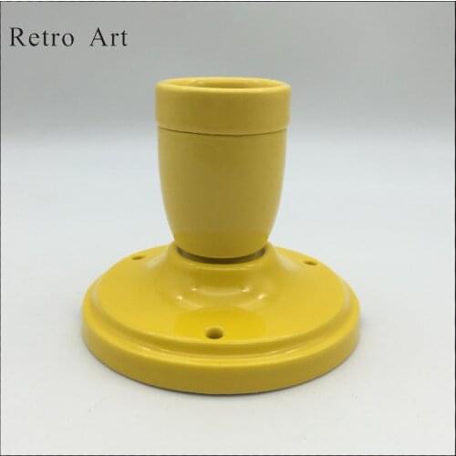 Simple E27 E26 ceramic pendant Wall lamp Ceiling Light porcelain Pendant light cord set